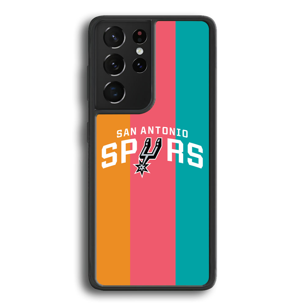 San Antonio Spurs NBA Team Samsung Galaxy S22 Ultra Case - Ezzystore