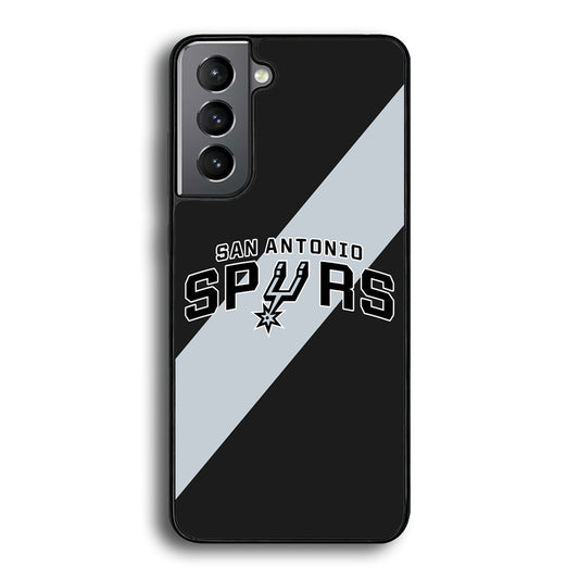 San Antonio Spurs Stripe Grey Samsung Galaxy S21 Case - Ezzystore