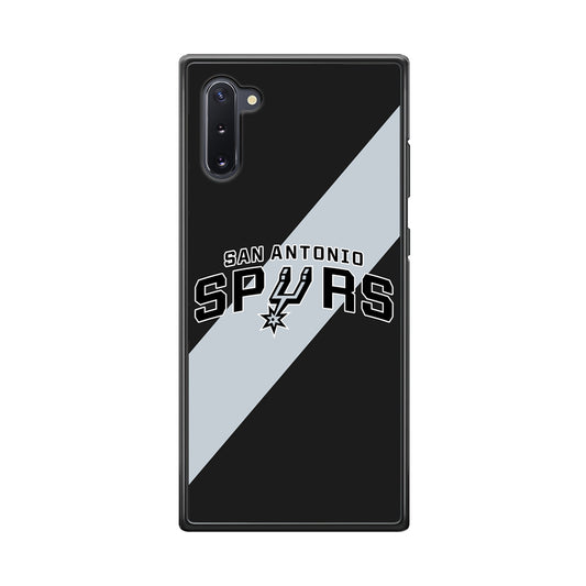 San Antonio Spurs Stripe Grey Samsung Galaxy Note 10 Case