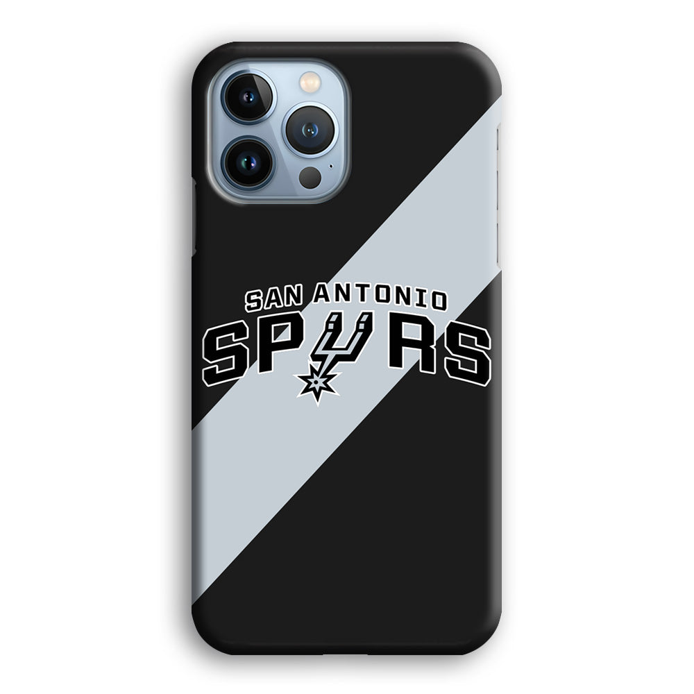 San Antonio Spurs Stripe Grey iPhone 13 Pro Max Case