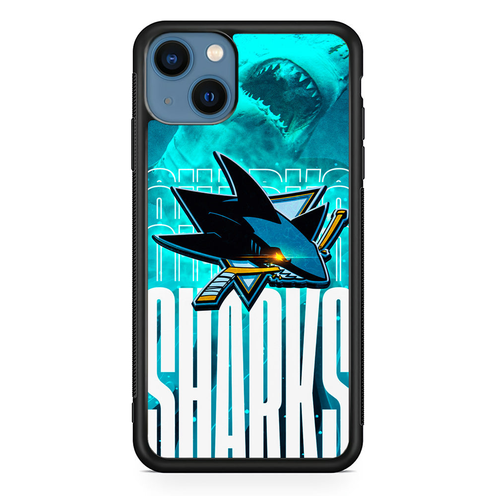 San Jose Sharks Word Of Team iPhone 15 Case