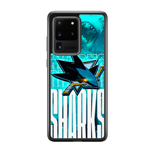 San Jose Sharks Word Of Team Samsung Galaxy S20 Ultra Case