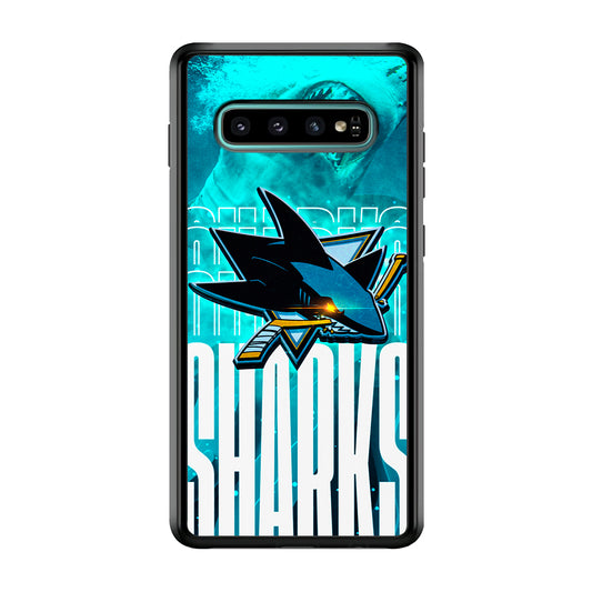 San Jose Sharks Word Of Team Samsung Galaxy S10 Plus Case