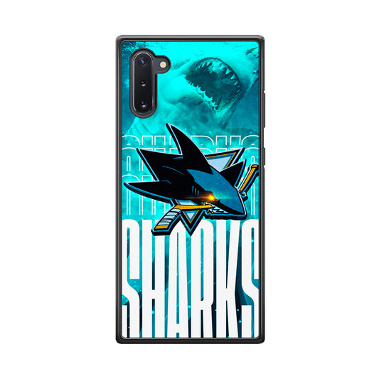 San Jose Sharks Word Of Team Samsung Galaxy Note 10 Case