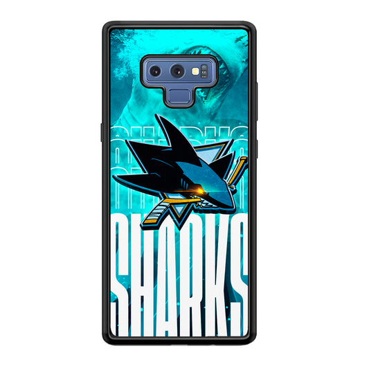 San Jose Sharks Word Of Team Samsung Galaxy Note 9 Case