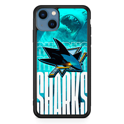 San Jose Sharks Word Of Team iPhone 15 Plus Case