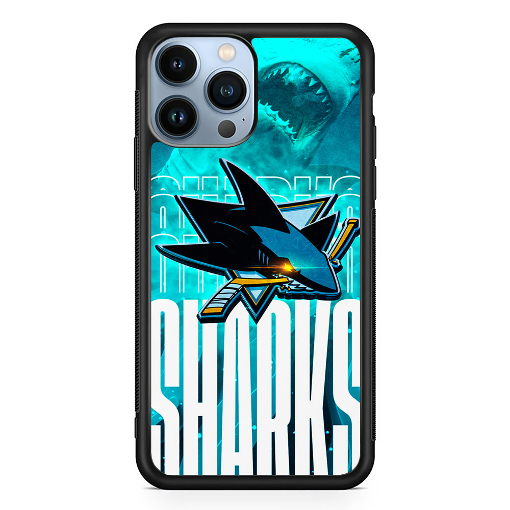 San Jose Sharks Word Of Team iPhone 15 Pro Max Case