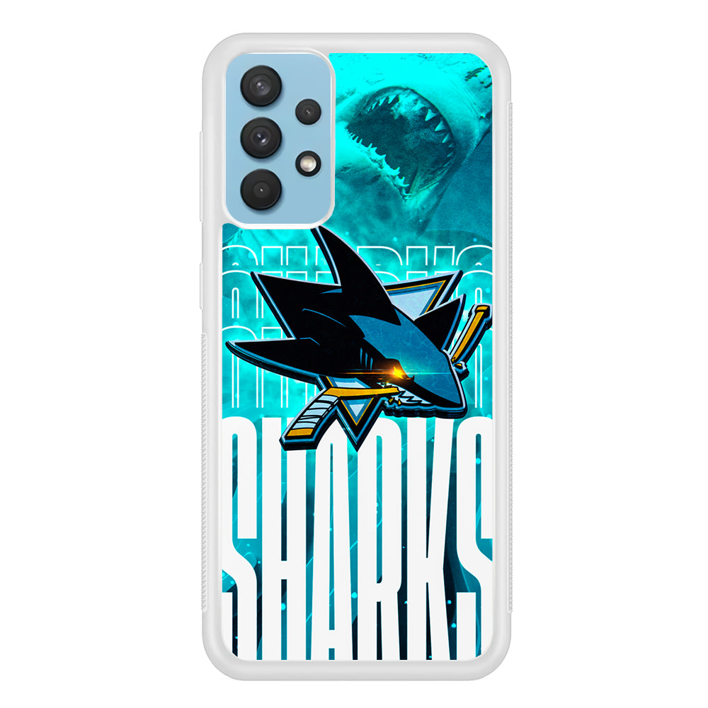 San Jose Sharks Word Of Team Samsung Galaxy A32 Case