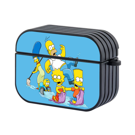 Simpson Busy At Home Hard Plastic Case Cover For Apple Airpods Pro 3 - Ezzystore