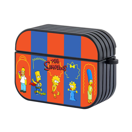 Simpson Family Art Hard Plastic Case Cover For Apple Airpods Pro 3 - Ezzystore