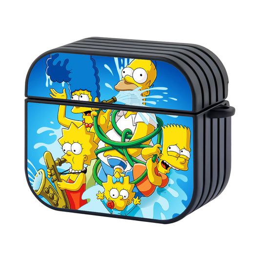 Simpson Happy Family Hard Plastic Case Cover For Apple Airpods 4 - Ezzystore