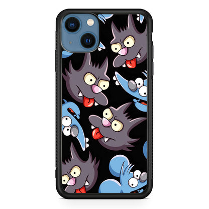 Simpson Snowball Cat iPhone 15 Case
