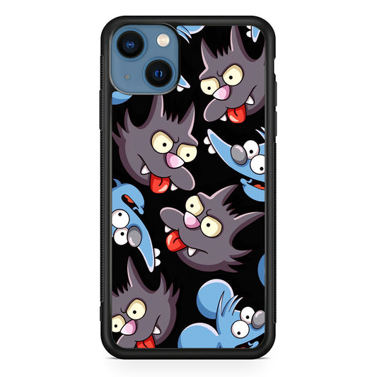 Simpson Snowball Cat iPhone 15 Case