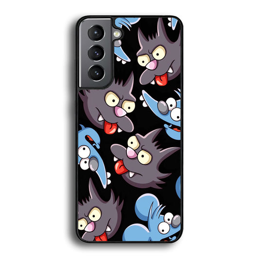 Simpson Snowball Cat Samsung Galaxy S24 Plus Case - Ezzystore