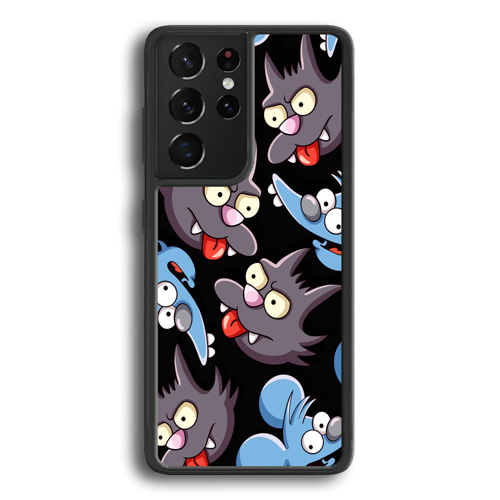 Simpson Snowball Cat Samsung Galaxy S24 Ultra Case - Ezzystore