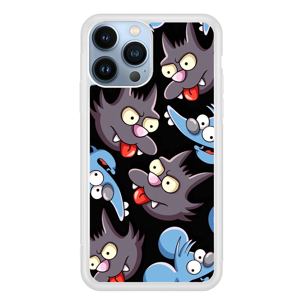 Simpson Snowball Cat iPhone 14 Pro Case