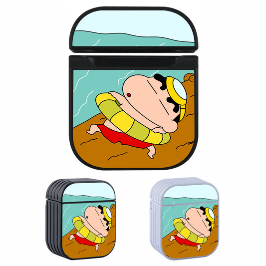 Sinchan Holidays Hard Plastic Case Cover For Apple Airpods