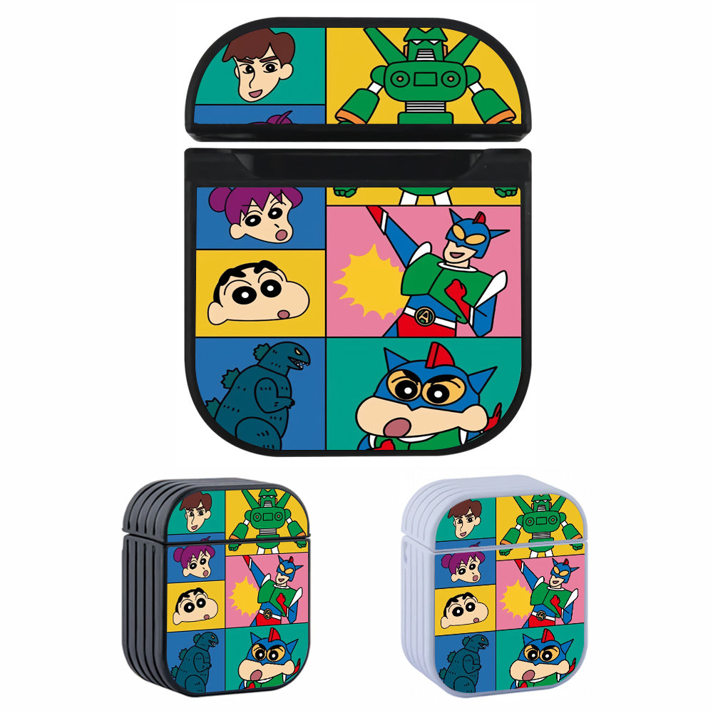 Sinchan Icon Of Anime Hard Plastic Case Cover For Apple Airpods