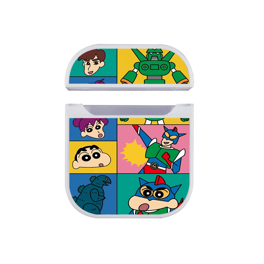 Sinchan Icon Of Anime Hard Plastic Case Cover For Apple Airpods