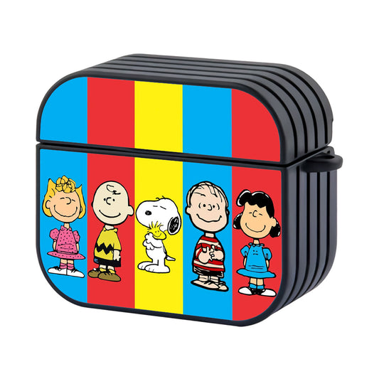 Snoopy And Friends Hard Plastic Case Cover For Apple Airpods 4 - Ezzystore