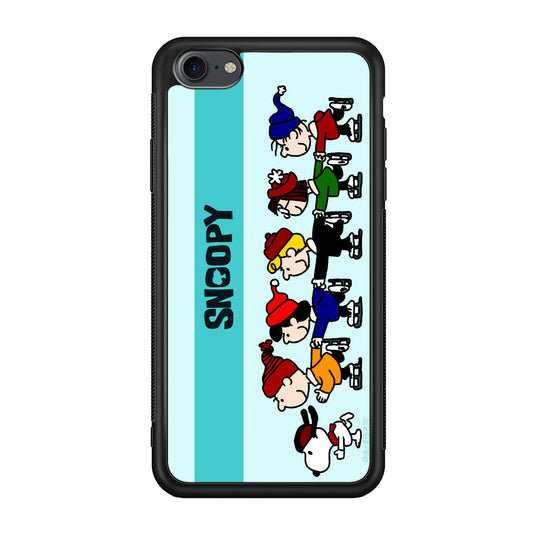 Snoopy And Friends Ice Skating Moments iPhone 7 Case