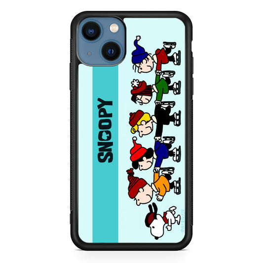 Snoopy And Friends Ice Skating Moments iPhone 15 Case