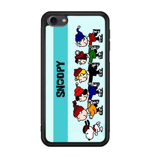 Snoopy And Friends Ice Skating Moments iPod Touch 6 Case - Ezzystore
