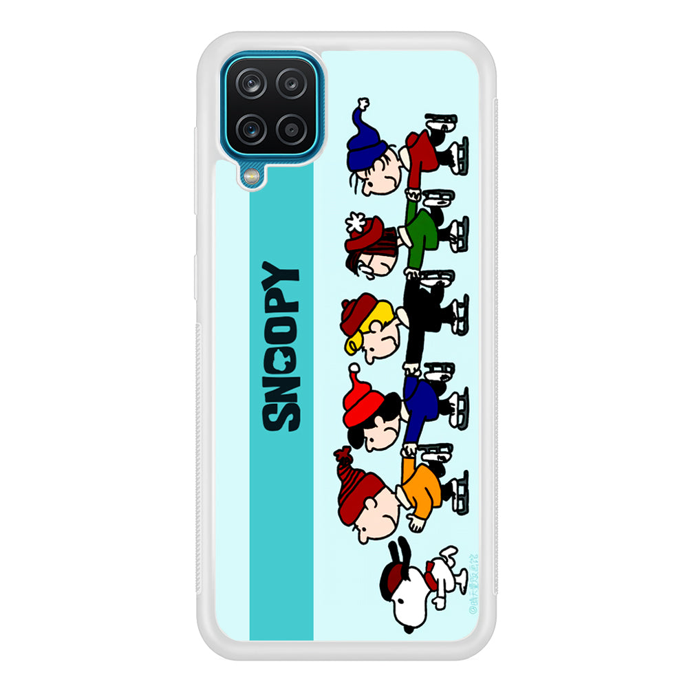 Snoopy And Friends Ice Skating Moments Samsung Galaxy A12 Case