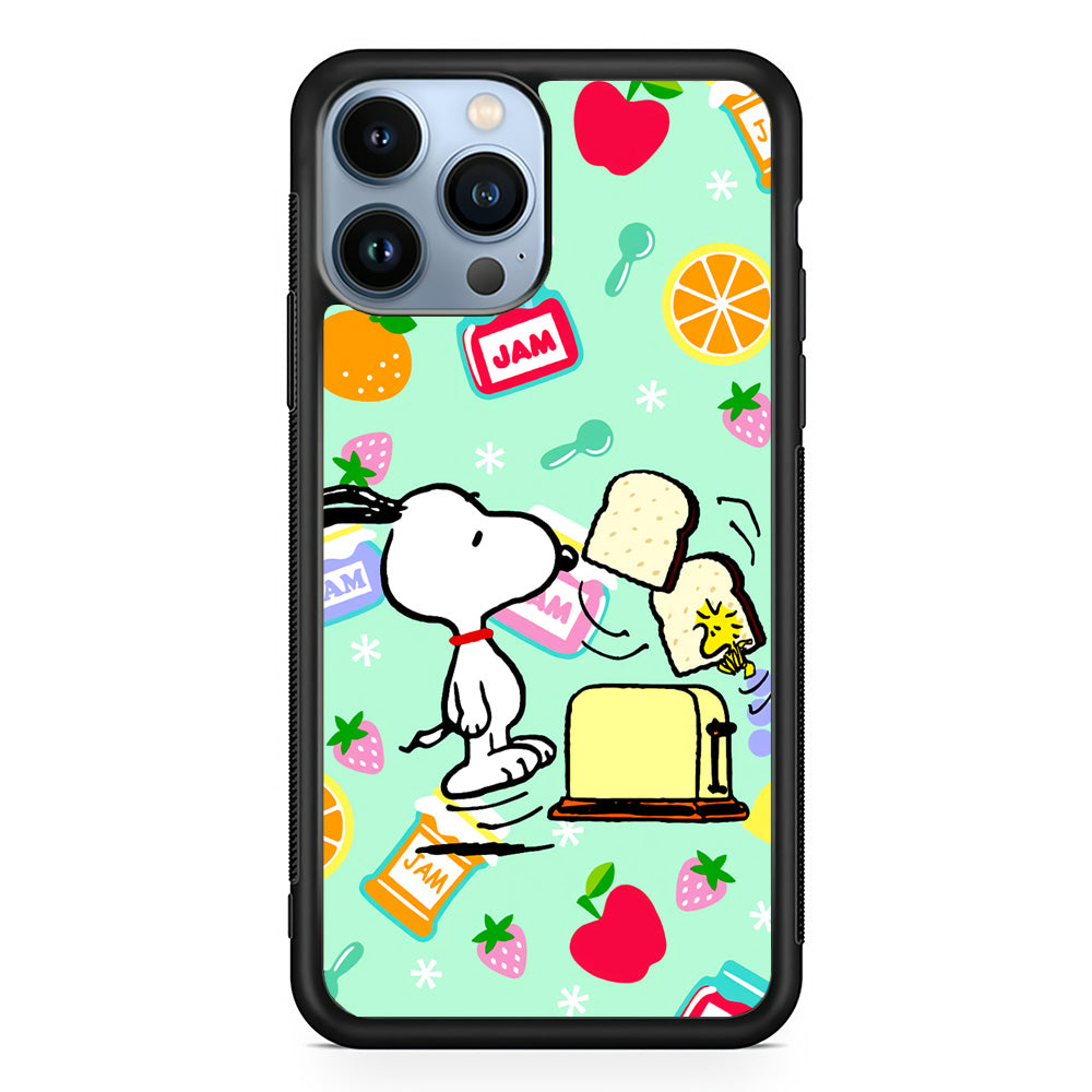 Snoopy And Woodstock Morning Breakfast iPhone 13 Pro Max Case