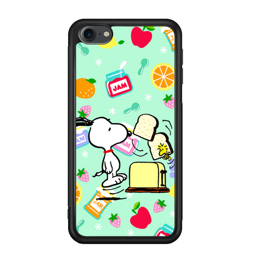 Snoopy And Woodstock Morning Breakfast iPod Touch 6 Case - Ezzystore