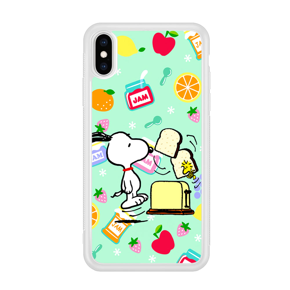Snoopy And Woodstock Morning Breakfast iPhone XS Case