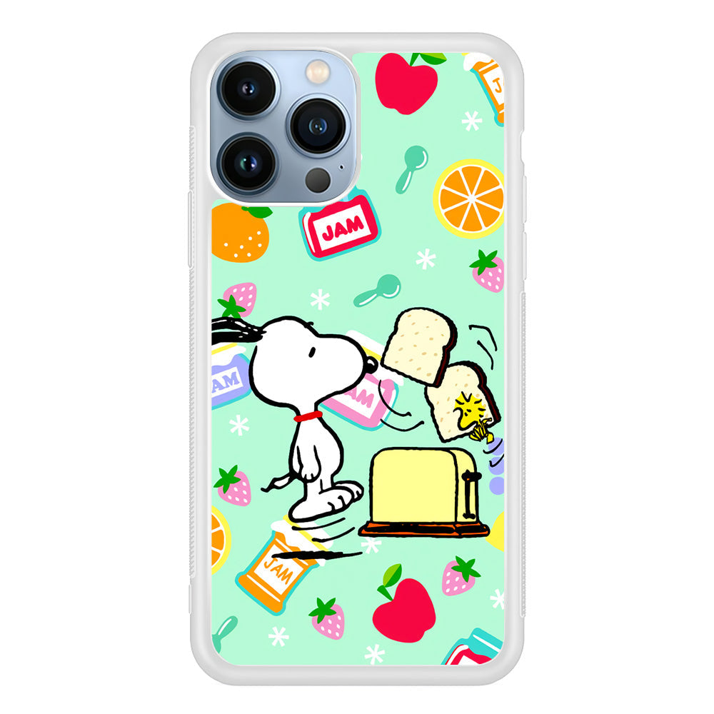 Snoopy And Woodstock Morning Breakfast iPhone 15 Pro Case