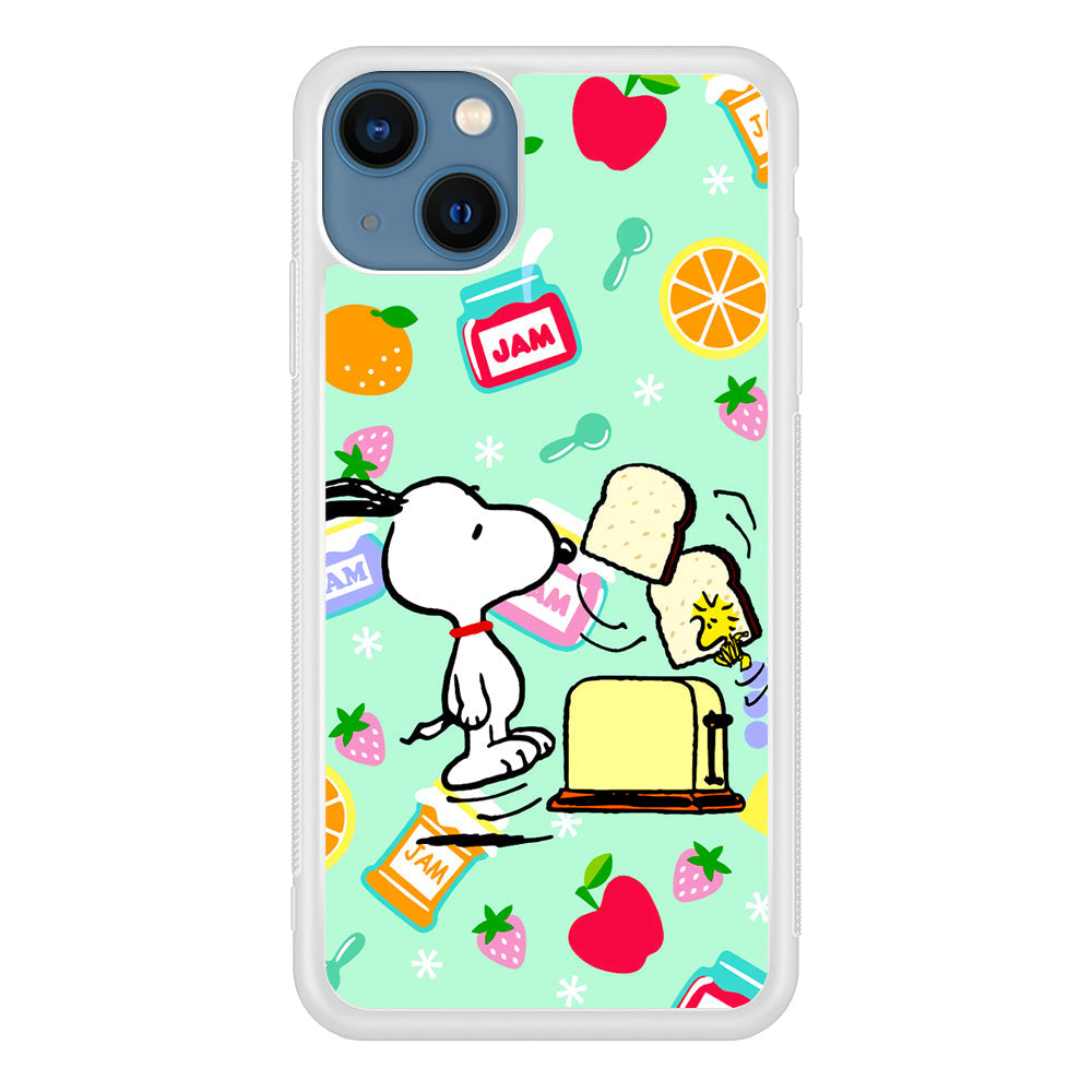 Snoopy And Woodstock Morning Breakfast iPhone 14 Case