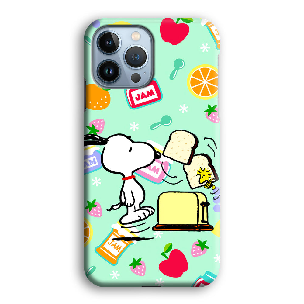 Snoopy And Woodstock Morning Breakfast iPhone 15 Pro Case