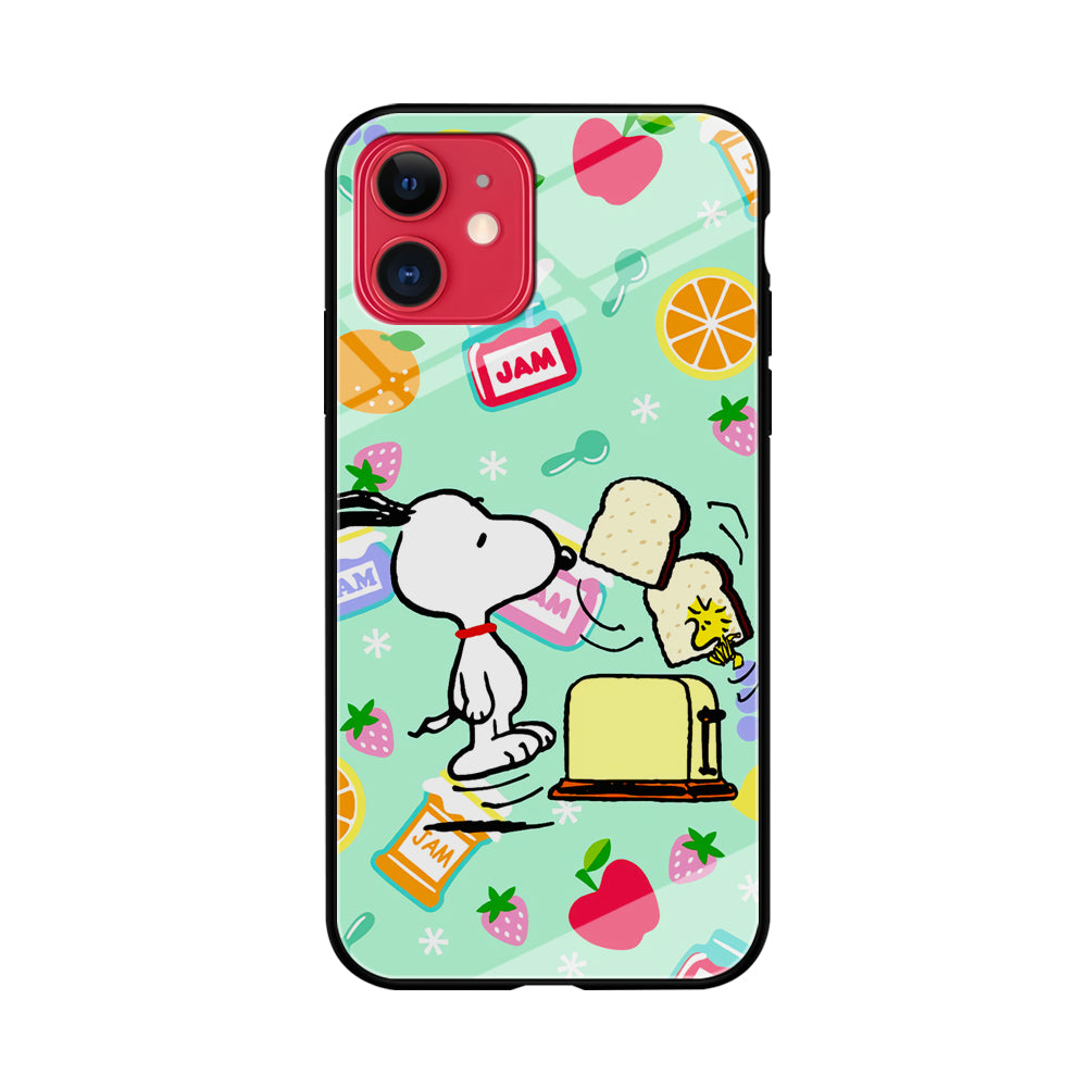 Snoopy And Woodstock Morning Breakfast iPhone 11 Case