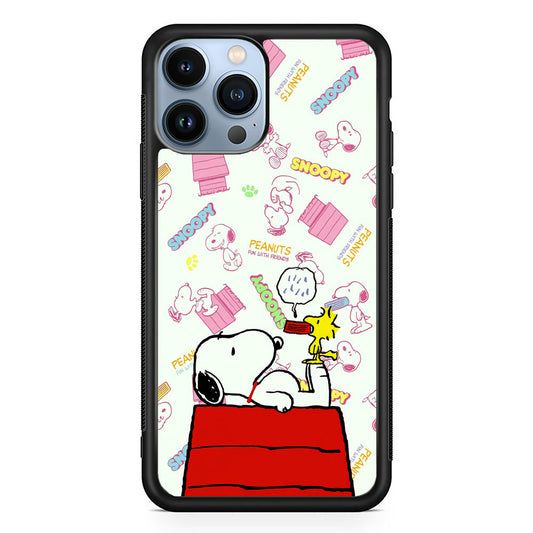 Snoopy Comfort Together iPhone 14 Pro Max Case