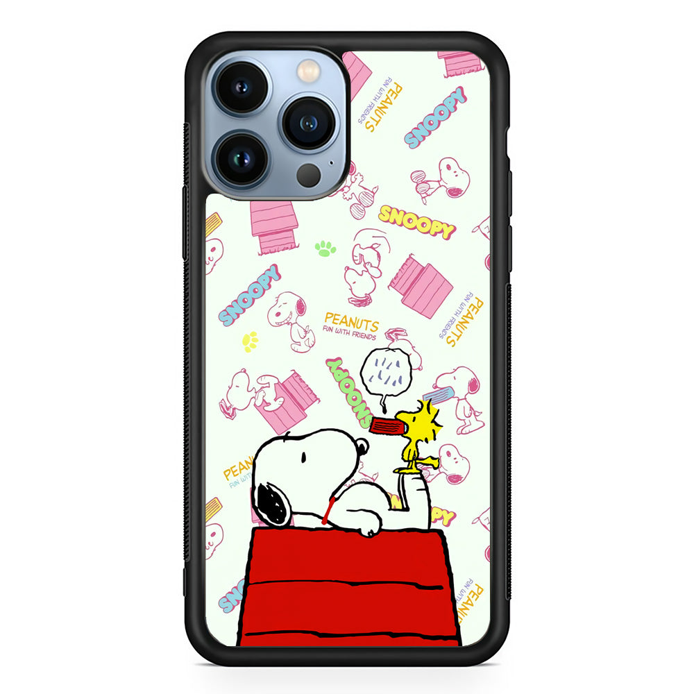 Snoopy Comfort Together iPhone 14 Pro Case