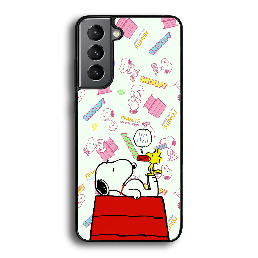 Snoopy Comfort Together Samsung Galaxy S22 Case - Ezzystore