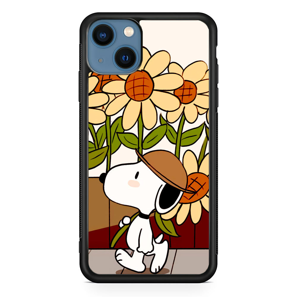 Snoopy Flower Farmer Style iPhone 15 Case