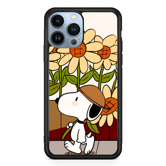Snoopy Flower Farmer Style iPhone 15 Pro Max Case