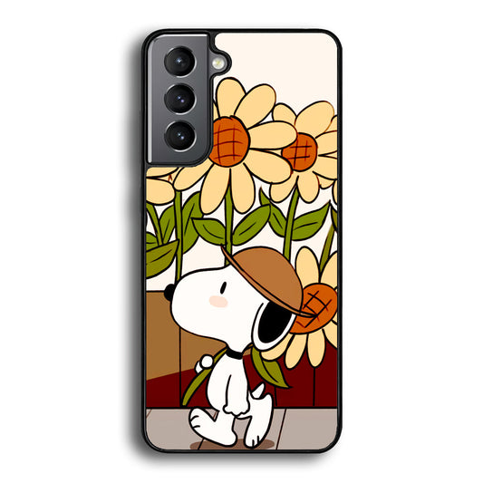 Snoopy Flower Farmer Style Samsung Galaxy A16 Case - Ezzystore