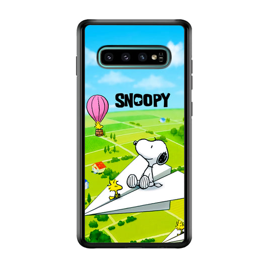 Snoopy Flying Moments With Woodstock Samsung Galaxy S10 Plus Case