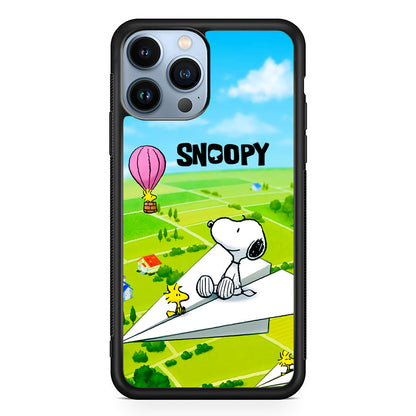 Snoopy Flying Moments With Woodstock iPhone 15 Pro Max Case