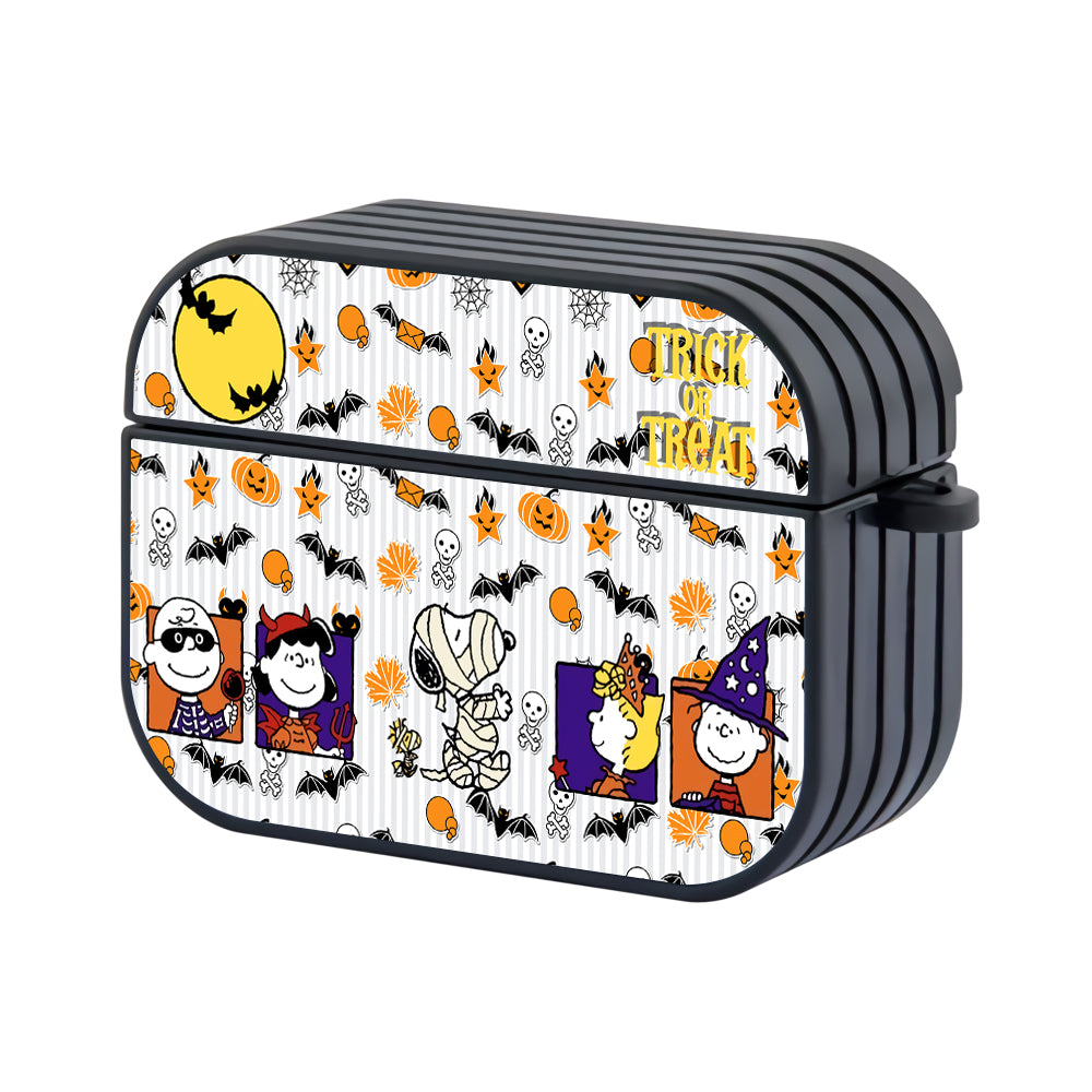 Snoopy Halloween Trick and Treat Hard Plastic Case Cover For Apple Airpods Pro - Ezzystore