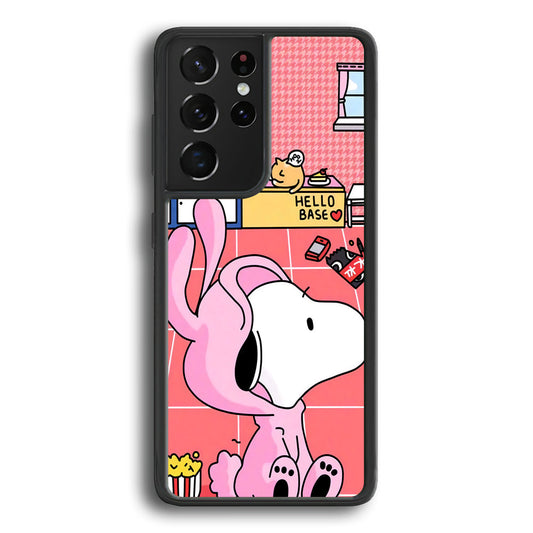 Snoopy Home Sweet Home Samsung Galaxy S24 Ultra Case - Ezzystore