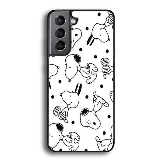 Snoopy In White Samsung Galaxy S24 Case - Ezzystore