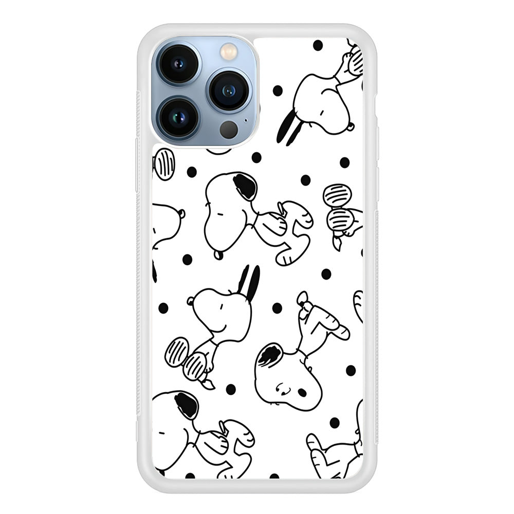 Snoopy In White iPhone 14 Pro Max Case