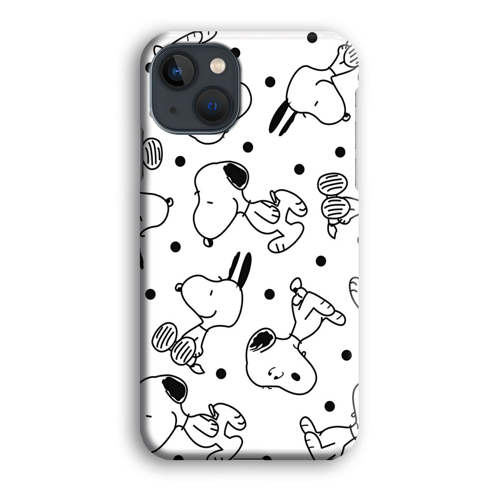 Snoopy In White iPhone 14 Case