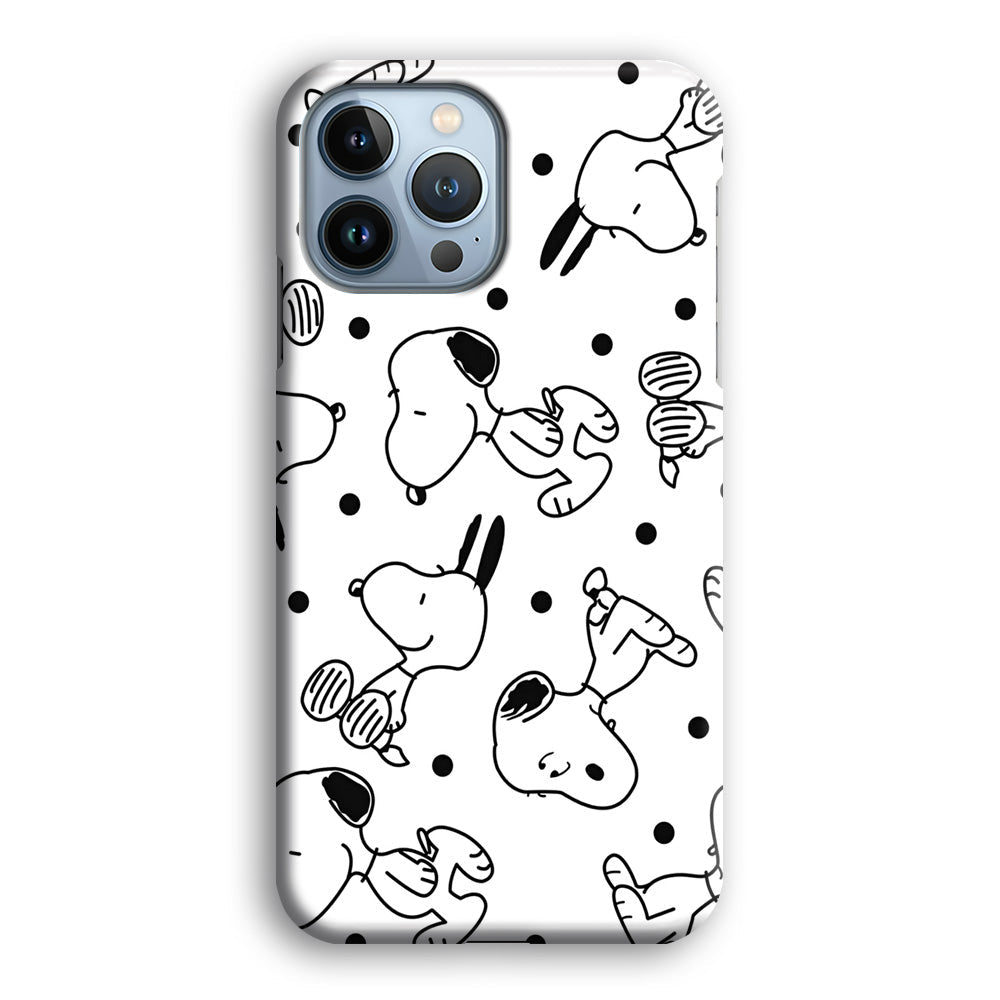 Snoopy In White iPhone 14 Pro Max Case