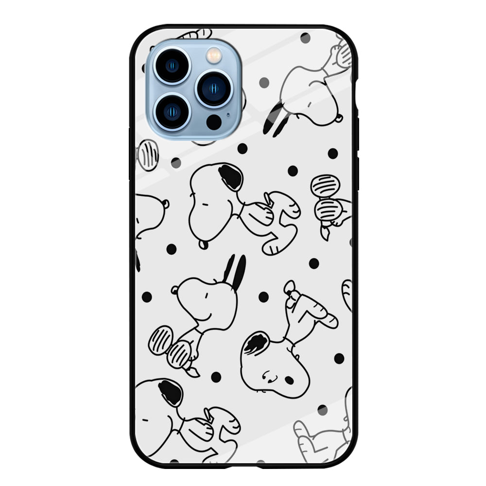 Snoopy In White iPhone 14 Pro Max Case